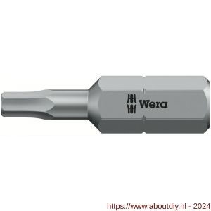 Wera 840/1 Z zeskant bit Hex-Plus inbus 3/32 inch x 25 mm - A227403115 - afbeelding 1