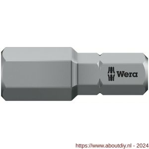 Wera 840/1 Z zeskant bit Hex-Plus inbus 5/16 inch x 25 mm - A227403120 - afbeelding 1