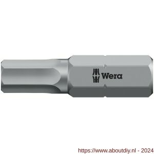 Wera 840/1 Z zeskant bit Hex-Plus inbus 5/32 inch x 25 mm - A227403117 - afbeelding 1