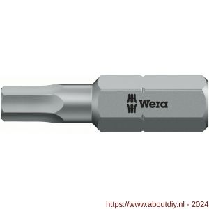 Wera 840/1 Z zeskant BO bit inbus met boring 2x25 mm - A227401581 - afbeelding 1