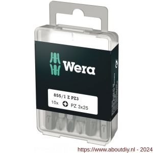 Wera 855/1 Z DIY bit Pozidriv PZ 3x25 mm 10 delig - A227402437 - afbeelding 1