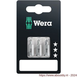 Wera 867/1 Torx bit set TX 10, 15 en 20x25 mm 3 delig - A227402525 - afbeelding 1