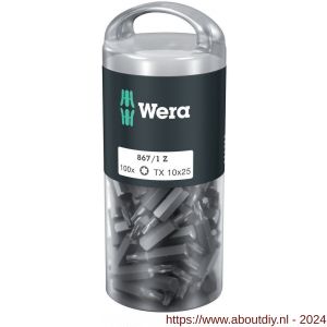 Wera 867/1 Torx bit DIY 100 TX 10x25 mm 100 delig Pro-Box - A227402449 - afbeelding 1