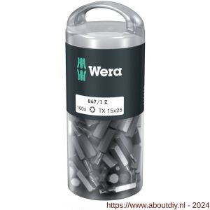 Wera 867/1 Torx bit DIY 100 TX 15x25 mm 100 delig Pro-Box - A227402450 - afbeelding 1