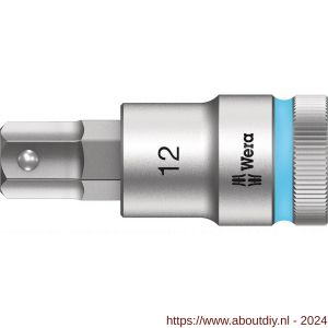 Wera 8740 C HF binnenzeskant Zyklop bitdop met 1/2 inch aandrijving vasthoudfunctie 12x60 mm - A227400363 - afbeelding 1