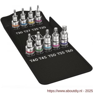 Wera 8767 C Torx HF 1 Zyklop bitdoppen set Torx vasthoudfunctie 9 delig - A227400440 - afbeelding 1