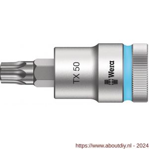 Wera 8767 C HF Torx Zyklop bitdop met 1/2 inch aandrijving vasthoudfunctie TX 50x60 mm - A227400373 - afbeelding 1