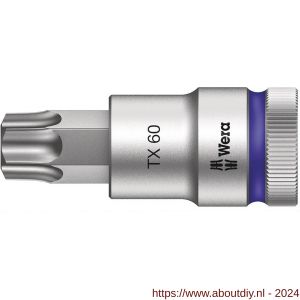 Wera 8767 C HF Torx Zyklop bitdop met 1/2 inch aandrijving vasthoudfunctie TX 60x60 mm - A227400375 - afbeelding 1