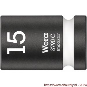 Wera 8790 C Impaktor dop met 1/2 inch aandrijving 15x38 mm - A227400502 - afbeelding 1