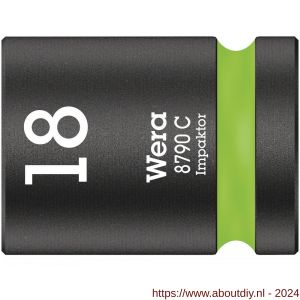 Wera 8790 C Impaktor dop met 1/2 inch aandrijving 18x38 mm - A227400505 - afbeelding 1