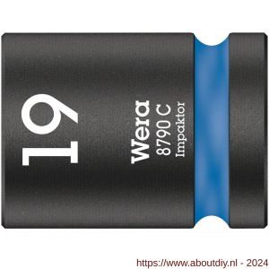 Wera 8790 C Impaktor dop met 1/2 inch aandrijving 19x38 mm - A227400506 - afbeelding 1