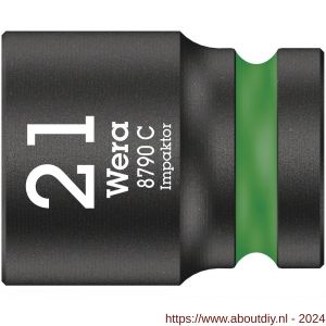 Wera 8790 C Impaktor dop met 1/2 inch aandrijving 21x38 mm - A227400508 - afbeelding 1