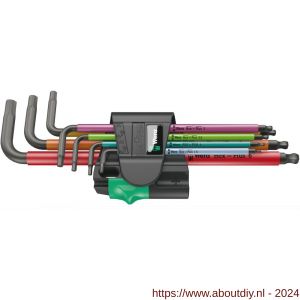 Wera 950/7 Hex-Plus Multicolour Magnet 1 stiftsleutelset metrisch BlackLaser 7 delig - A227400886 - afbeelding 1