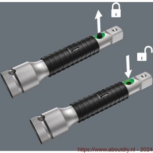 Wera 8796 SC Zyklop-verlengstuk dopsleutel Flexible-Lock met vrijloophuls kort voor 1/2 inch aandrijving 1/2 inch x 125 mm - A227400307 - afbeelding 2