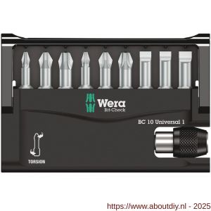 Wera Bit-Check 10 Universal 1 bit set 10 delig - A227401553 - afbeelding 2