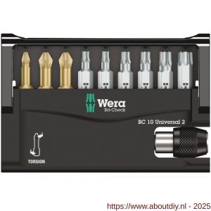 Wera Bit-Check 10 Universal 2 bit set 10 delig - A227402987 - afbeelding 2