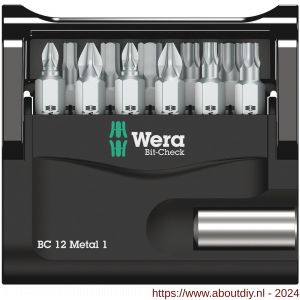 Wera Bit-Check 12 Metal 1 bit set 12 delig - A227401693 - afbeelding 2