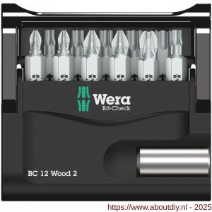 Wera Bit-Check 12 Wood 2 bit set 12 delig - A227401691 - afbeelding 2