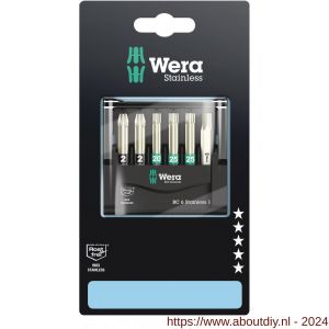 Wera Bit-Check 6 Stainless 1 ZB bit set 6 delig - A227402598 - afbeelding 1