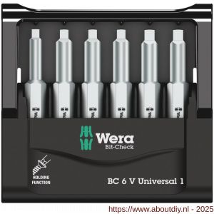 Wera Bit-Check 6 V Universal 1 bit set 6 delig - A227403610 - afbeelding 2