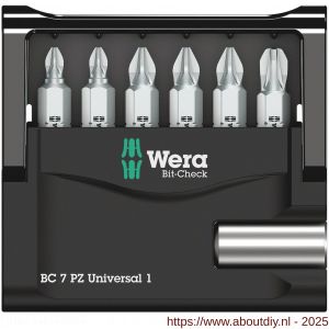 Wera Bit-Check 7 PZ Universal 1 bit set Pozidriv 7 delig - A227401570 - afbeelding 2