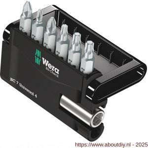 Wera Bit-Check 7 bitset Universal 4 bit set 7 delig - A227403233 - afbeelding 1