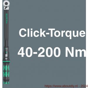 Wera Click Torque C 3 Set 1 draaimomentsleutel set 40-200 Nm 13 delig - A227402730 - afbeelding 3