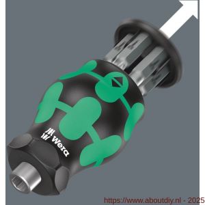 Wera Kraftform Kompakt Stubby Magazin 4 bitschroevendraaier met bitmagazijn 6 delig - A227403915 - afbeelding 3