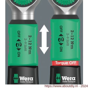Wera Safe-Torque A 1 draaimomentsleutel met 1/4 inch vierkantaandrijving 2-12 Nm 1/4 inch x 2-12 Nm - A227403889 - afbeelding 5