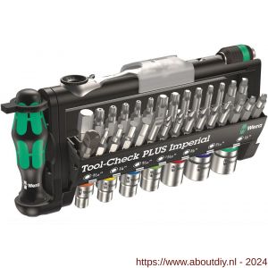 Wera Tool-Check Plus Imperial dopsleutelset met bits 39 delig - A227401612 - afbeelding 1
