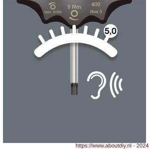 Wera 400 Hex momentschroevendraaier draaimoment-indicator 5x60 mm - A227400544 - afbeelding 4