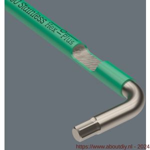 Wera 3950/9 Hex-Plus Multicolour Imperial 1 stiftsleutelset inch RVS 9 delig - A227403990 - afbeelding 7