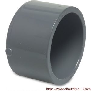 Mega Profec eindkap PVC-U 90 mm lijmmof 16 bar grijs - A51060522 - afbeelding 1