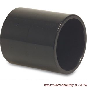 Bosta sok PVC-U 50 mm lijmmof 16 bar zwart - A51053320 - afbeelding 1