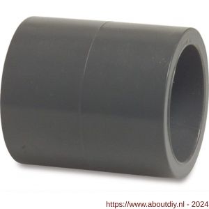 Hydro-S sok PVC-U 40 mm lijmmof 16 bar grijs - A51053325 - afbeelding 1