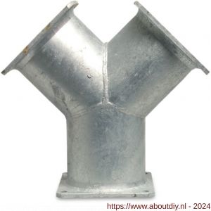Bosta Y-stuk 45 graden staal gegalvaniseerd 6 inch vierkantflens MZ - A51051301 - afbeelding 1