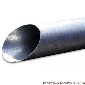 Bosta aanzuigleiding staal gegalvaniseerd 150 mm x 1,5 mm glad 2 m type schuin gezaagd - A51050125 - afbeelding 1