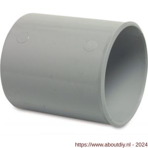 Bosta reparatiesok PVC-U 100 mm lijmmof grijs KOMO - A51052047 - afbeelding 1