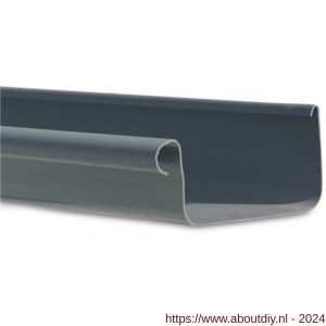 Bosta bakgoot PVC-U 187 mm grijs 6 m - A51054316 - afbeelding 1