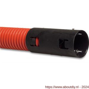 Bosta kabelbeschermingsbuis PE 40 mm klikmof x glad DN32 rood-zwart 25 m - A51057877 - afbeelding 1