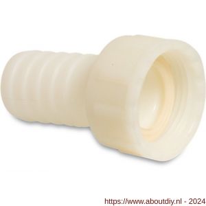 Bosta slangtule PA (nylon) 3/4 inch x 20 mm wartel binnendraad x slangtule 16 bar wit - A51056680 - afbeelding 1