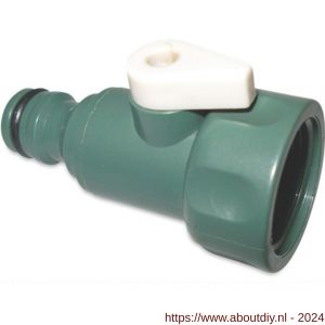 Hydro-Fit stopkraan PVC-U 3/4 inch mannelijk klik x binnendraad jade groen - A51056354 - afbeelding 1