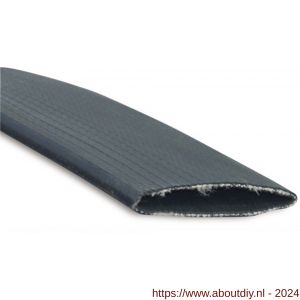 Bosta plat oprolbare slang rubber 76 mm 16 bar zwart 100 m type Flextex - A51057232 - afbeelding 1