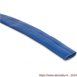 Hydro-S plat oprolbare slang PVC 203 mm 3 bar blauw 25 m - A51057481 - afbeelding 1