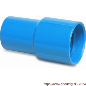 Mega sok PVC-U 38 mm lijmmof blauw type voor zwembadslang - A51053333 - afbeelding 1