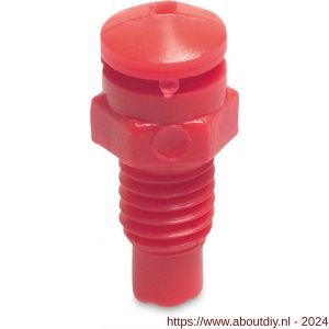 Bosta Mini sproeier 180 graden kunststof M6 buitendraad 1,4 mm 180 graden rood type 551 PL - A51050465 - afbeelding 1