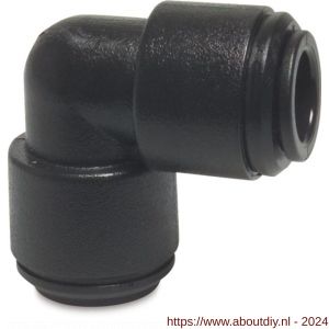 Speedfit knie 90 graden POM 12 mm insteek 10 bar zwart type Super - A51055760 - afbeelding 1