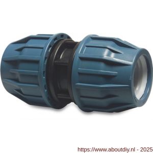 Jason koppeling PP 16 mm knel 16 bar zwart-blauw DVGW-KIWA-WRAS-SVGW - A51058315 - afbeelding 1