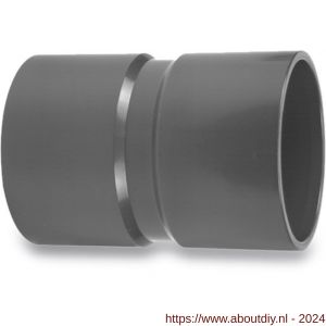 VDL sok PVC-U 140 mm lijmmof 7.5 bar grijs type handgevormd - A51060686 - afbeelding 1