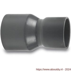 VDL verloopsok PVC-U 140 mm x 125 mm lijmmof 10 bar grijs type handvorm - A51053805 - afbeelding 1